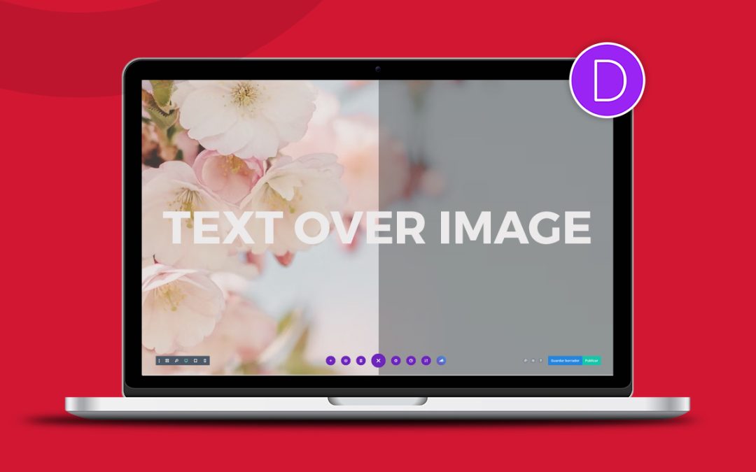 Text over image in DIVI